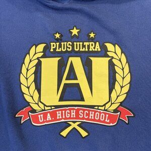 Medium Blue Funimation My Hero Academia UA Highschool Built In Gaitor Hoodie